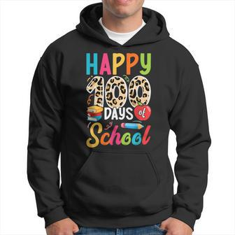 100Th Day Of School Boys Girls Happy 100 Days Of School Hoodie - Seseable
