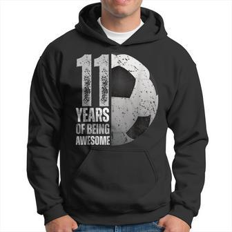 11 Year Old Soccer 11Th Birthday Player B-Day Party Hoodie - Thegiftio UK