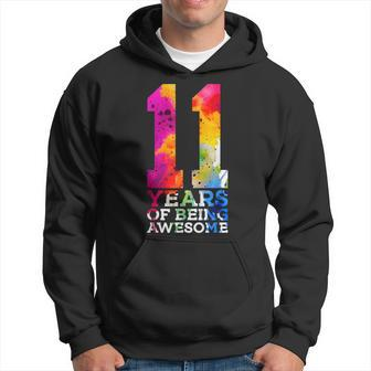11 Years Of Being Awesome 11Th Birthday Hoodie | Mazezy
