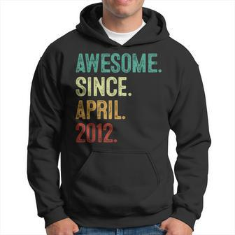 12 Year Old Awesome Since April 2012 12Th Birthday Hoodie | Mazezy