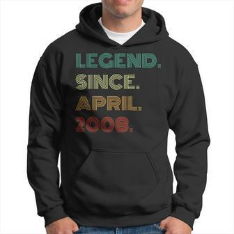 16 Years Old Legend Since April 2008 16Th Birthday Hoodie - Seseable