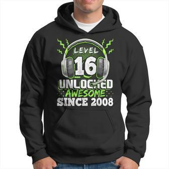 16Th Birthday Gamer 16 Year Old Bday Boy Sixn Son Hoodie - Seseable