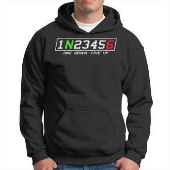 1N23456 Motorcycle Gear Shift Pattern For Biker Motorcyclist Hoodie - Monsterry UK