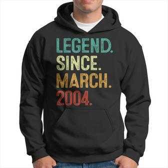 20 Years Old Legend Since March 2004 20Th Birthday Hoodie | Mazezy