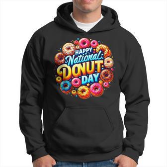 2024 Happy National Donut Day June 7 Donut Lovers Hoodie - Thegiftio UK