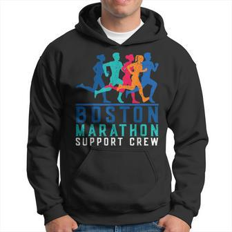 2024 Marathon Boston Support Crew Marathon Boston Runner Hoodie - Seseable