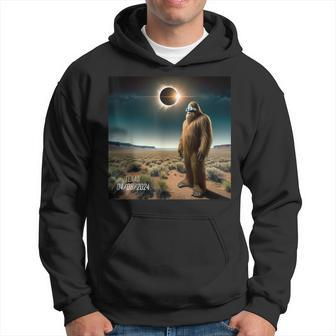 2024 Solar Eclipse Bigfoot Wearing Solar Eclipse Glass Hoodie - Seseable