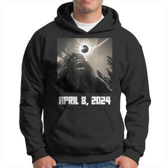 2024 Solar Eclipse Bigfoot Sasquatch Selfie Hoodie - Monsterry