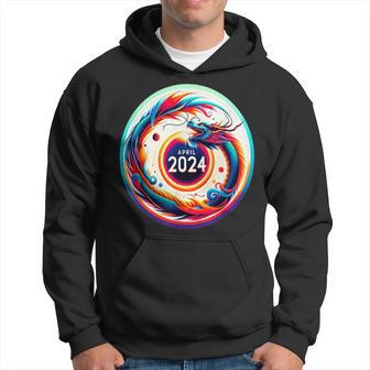 2024 Solar Eclipse In The Year Of The Dragon Hoodie | Mazezy