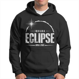 2024 Total Eclipse Path Of Totality Indiana 2024 Hoodie - Seseable