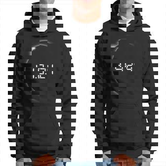 2024 Total Solar Eclipse 4824 Path Of Totality Eclipse Hoodie | Mazezy