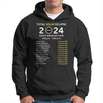 2024 Total Solar Eclipse April 8 Path Of The Eclipse Group Hoodie - Monsterry