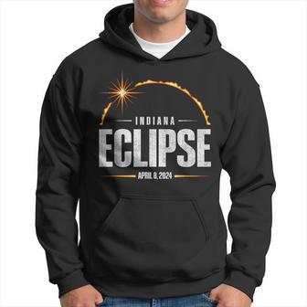 2024 Total Solar Eclipse Indiana Total Eclipse 2024 Hoodie - Monsterry
