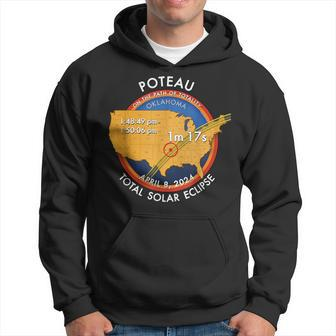 2024 Total Solar Eclipse Totality Poteau Oklahoma 27 Hoodie | Mazezy