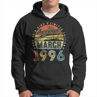 28 Year Old Vintage March 1996 28Th Birthday Women Hoodie - Seseable