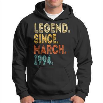 30 Years Old Legend Since March 1994 30Th Birthday Hoodie - Monsterry AU