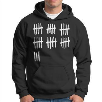 33Rd Birthday Outfit 33 Years Old Tally Marks Anniversary Hoodie - Monsterry UK