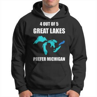 4 Out Of 5 Great Lakes Prefer Michigan Hoodie - Monsterry UK