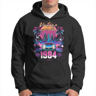 40 Years Old Synthwave Aesthetic Vintage 1984 40Th Birthday Hoodie - Monsterry DE