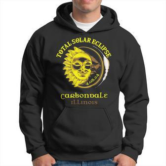 40824 Total Solar Eclipse 2024 Carbondale Illinois Hoodie | Mazezy