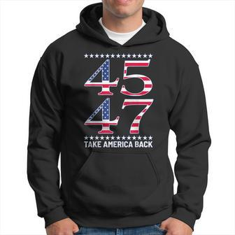 45 47 Usa Flag Vintage 45 47 Take America Back Hoodie - Monsterry AU