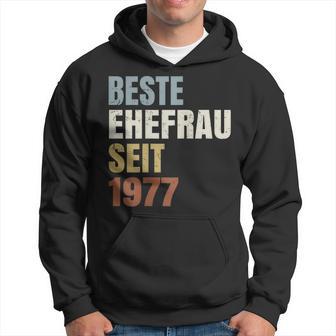 47 Hochzeitstag Kaschmirhochzeit Ehewitze Beste Ehefrau Hoodie - Seseable