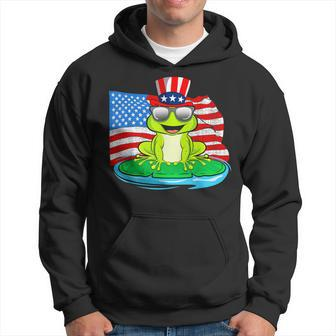 4Th Of July 2021 Frog American Usa Patriotic Hoodie - Monsterry