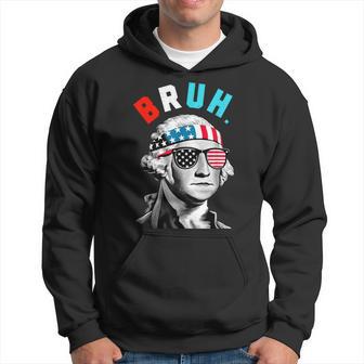4Th Of July 2024 George Washington Bruh Hoodie - Thegiftio UK