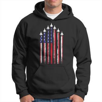 4Th Of July Air Force Veteran Patriotic Fighter Jets Hoodie - Monsterry UK