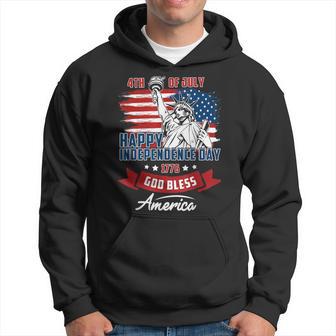 4Th Of July American Flag Happy Independence Day Hoodie - Thegiftio UK