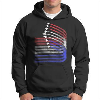 4Th Of July Jet American Flag Patriotic Usa For Boys Hoodie - Seseable