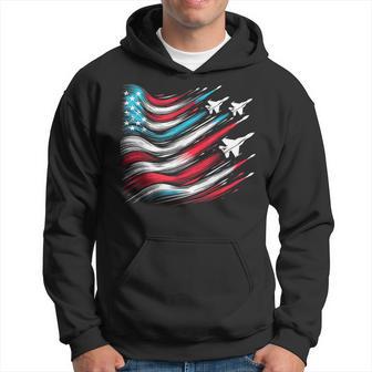 4Th Of July Jet American Flag Patriotic Usa For Boys Hoodie - Monsterry DE