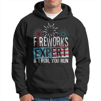 4Th Of July Red White And Blue Fireworks Expert Hoodie - Monsterry CA