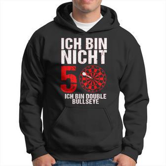 50 Geburtstag Geschenk Lustiges Dart Spruch Double Bullseye Hoodie - Geschenkecke