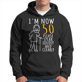 50Th Birthday For Him I'm Now 50 Years Old Cool Bday Hoodie - Thegiftio UK