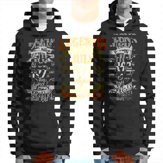 52Th Birthday 52 Years Old Legends Born In July 1972 Hoodie - Thegiftio UK