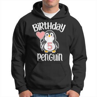 5Th Birthday Penguin 5 Year Old Birthday Hoodie - Monsterry AU