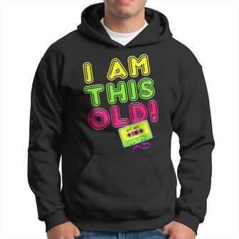 80S Birthday Party Retro Cassette Tape Dj 40 50 60 Years Old Hoodie - Monsterry