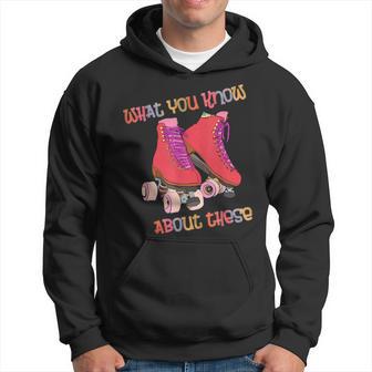 80S Roller Skates Roller Skating Disco Skates Vintage Hoodie - Thegiftio UK