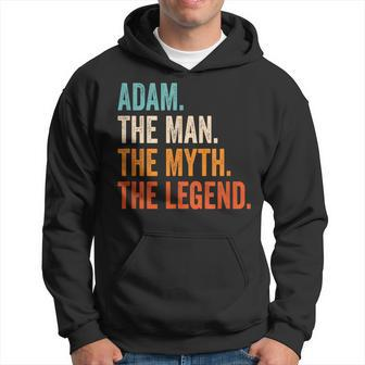 Adam The Man The Myth The Legend First Name Adam Hoodie - Seseable