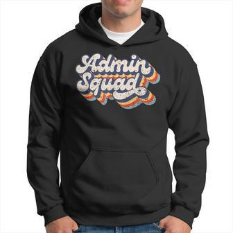 Admin Squad First Day Of School 2023 Retro Vintage Hoodie - Seseable