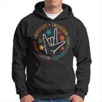 Advocate Inclusion Equity Equality Adapt Hoodie - Monsterry AU