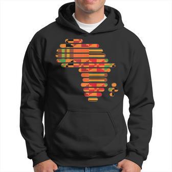 Africa Map Kente Pattern Ghana African Black Pride Hoodie - Monsterry UK