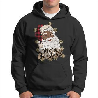 African American Christmas Pajamas Santa Claus Christmas Pj Hoodie - Thegiftio UK