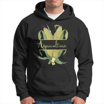 Agriculture Corn Vintage Style Illustration Farmer Eco Hoodie - Monsterry