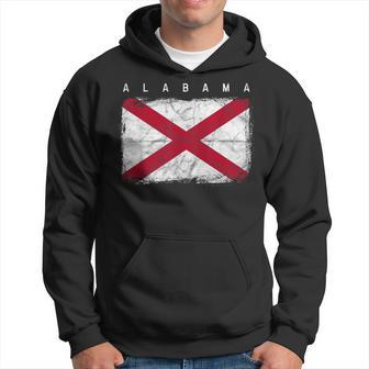 Alabama Vintage Distressed Home State Flag Hoodie - Monsterry UK