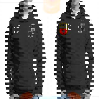 Albania Number 12 Soccer Flag Football Twelve Albanian Hoodie - Thegiftio UK