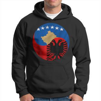 Albanian Kosovan Flag Albania Kosovo Hoodie - Thegiftio UK