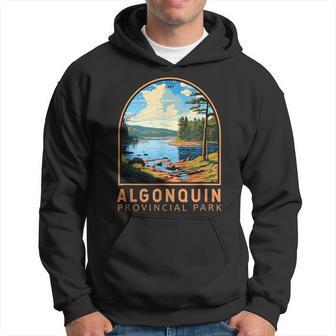 Algonquin Provincial Park Canada Vintage Emblem Hoodie - Monsterry UK