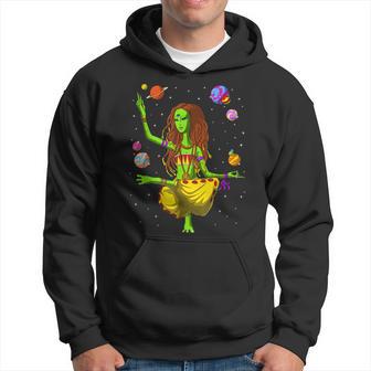 Alien Hippie Yoga Zen Meditation Spiritual Hoodie - Seseable